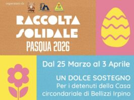 Mercogliano, parte la “Raccolta solidale – Pasqua 2026” destinata ai detenuti della Casa Circondariale di Bellizzi Irpino