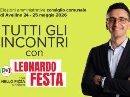 Avellino, Leonardo Festa candidato con Nello Pizza lancia la sua “S-campagna” elettorale